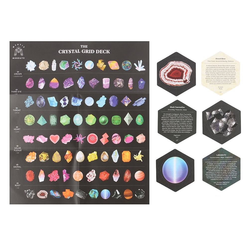 Something Different - Mystic Mondays: The Crystal Grid Deck Grille de pierres prÃ©cieuses - Multicolore